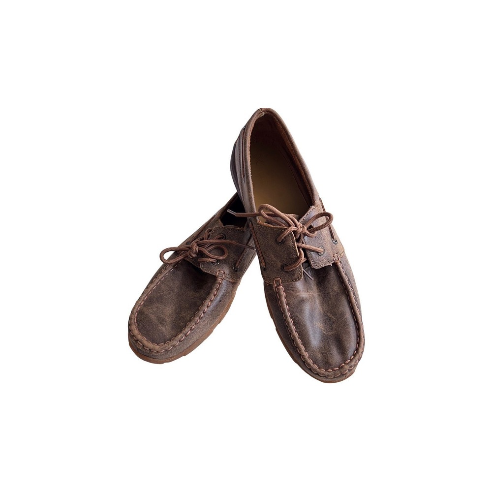 TwistedX‎ Leather Driving Moccasin Loafers Boat Shoes Women's Size 11